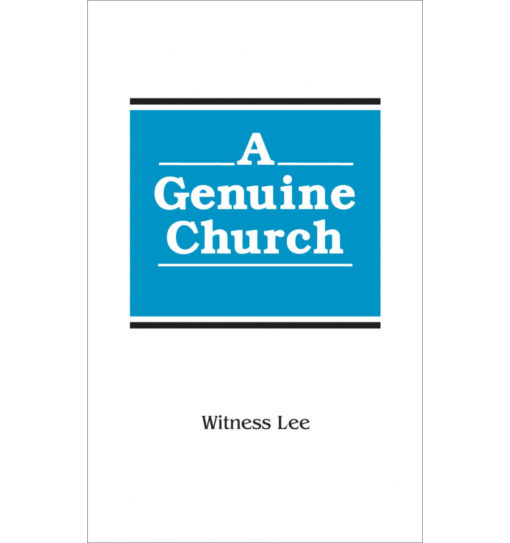Booklet Genuine Church, A